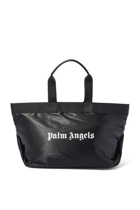 Nylon Logo Print Tote Bag